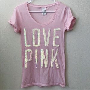 Victoria’s Secret Pink Sequin Tee